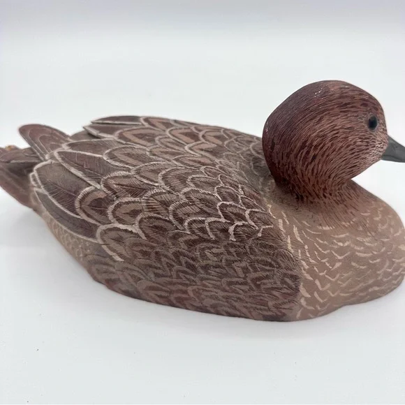 Handmade Folk Art Carved Wood Pintail Duck ERIK VANDE BOGART - Picture 10 of 10